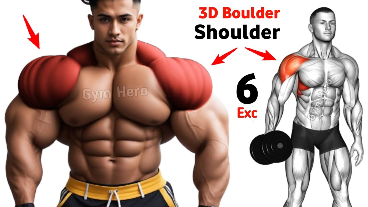 6 Shoulder Exercises to Build 3D Boulder Shoulders Fast
