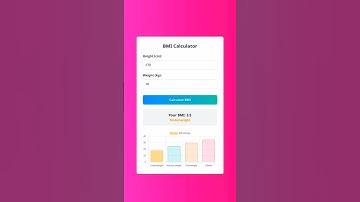 Create a Stunning BMI Calculator with HTML JavaScript & TailwindCSS #bmi #bmicalculator #coding #css