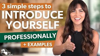 How To Introduce Yourself Professionally | Self-Introduction Example
