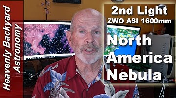 Using R-G-B Monochrome images to make COLOR of the North America Nebula