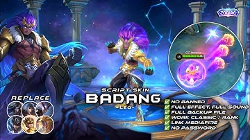 Script Skin Badang Zodiac - Leo No Password | Full Effect Voice | Patch Terbaru