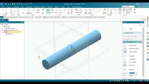 Solid Edge 2024 - Create Simple 3D Part in Solid Edge