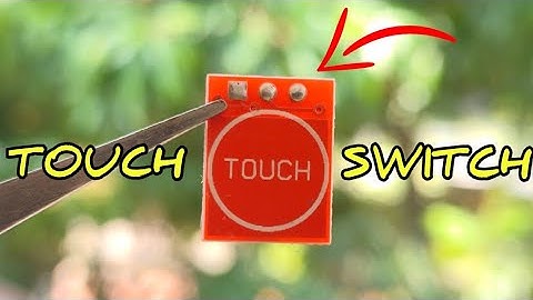 Diy touch switch using ttp223 sensor