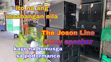 magkano ba price nito👉 Joson Line Array speaker ||