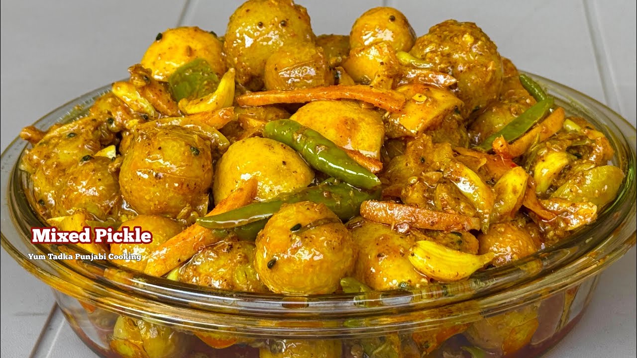 ਔਲੇ,ਨਿੰਬੂ,ਅਦਰਕ,ਲਸਣ ਤੇ ਹਰੀ ਮਿਰਚ ਦਾ ਮਿਕਸ ਅਚਾਰ ਕਦੇ ਖਰਾਬ ਨਹੀਂ ਹੋਏਗਾ❤️मिक्स अचार|Amla Achar| Mixed Pickle