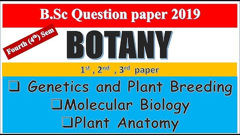 bsc botany question paper 2019 kumaun university