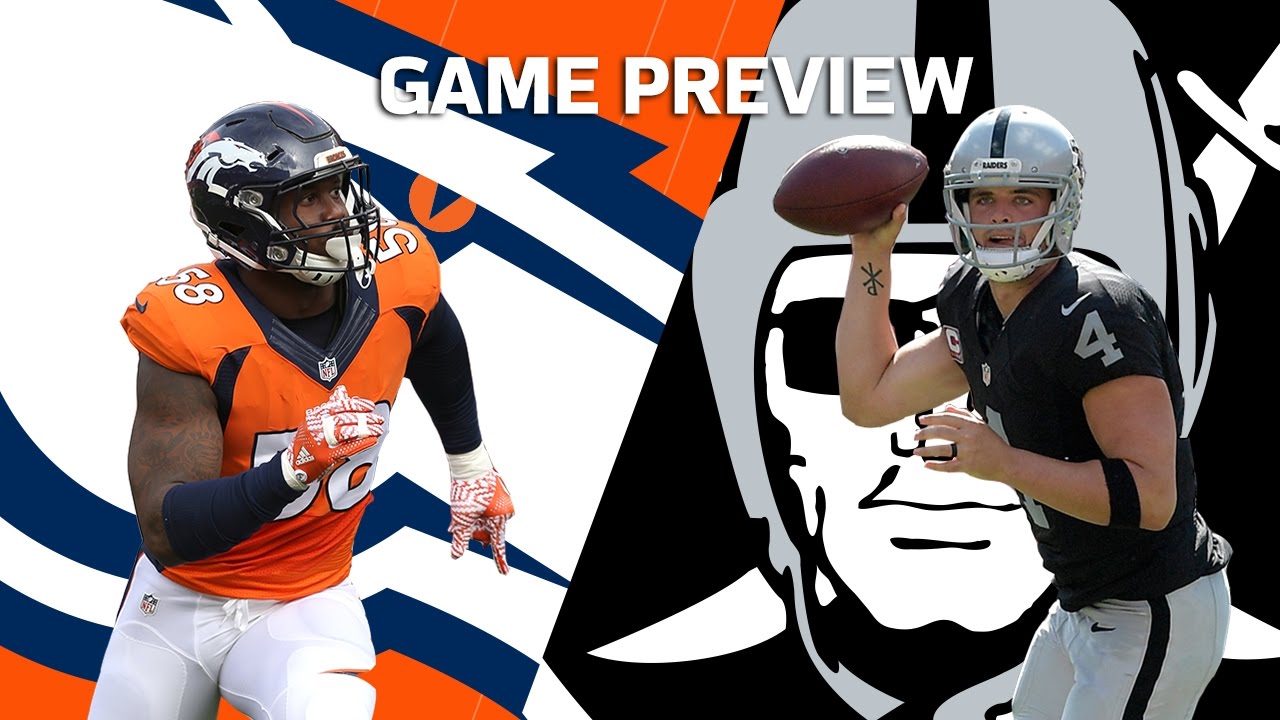 Von Miller & the Broncos vs. Derek Carr & the Raiders | Hype
