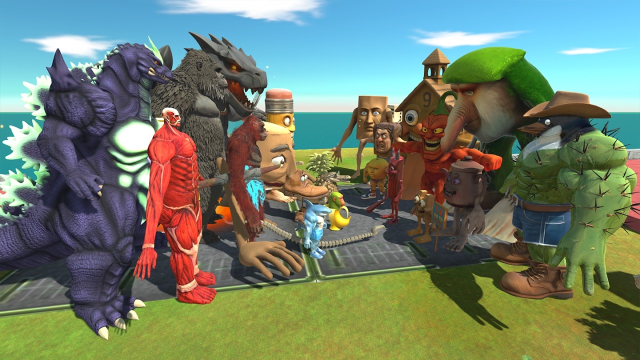 Who Win Team Brainrot vs Team Colossal Titan Animal Revolt Battle Simulator