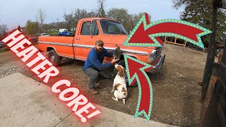 Replacing a Bumpside Ford F100 heater core in a matter of minutes! 1967 through 1972