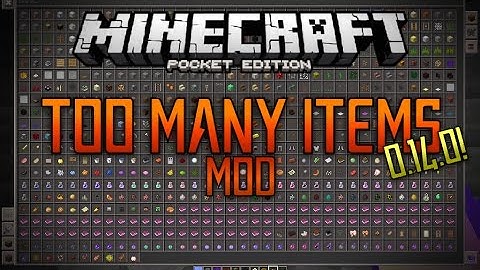 OFFICIAL TOO MANY ITEMS MOD UPDATED FOR MCPE 0.14.0! - Minecraft PE (Pocket Edition)