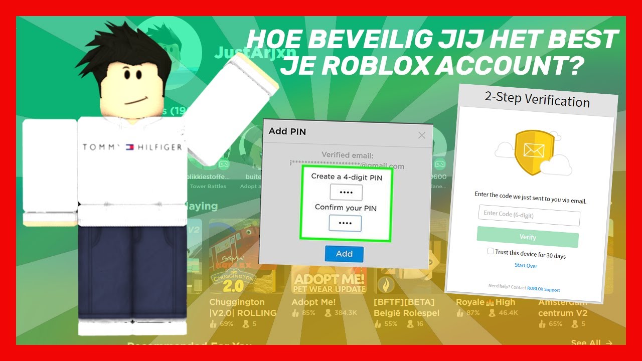 Hoe Beveilig Jij Het Best Je Roblox Account Youtube