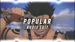 Popular - the weeknd, madonna, playboi carti「edit audio」