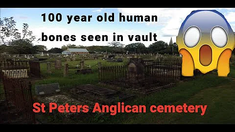 St Peters Anglican cemetery Richmond and Human bon...