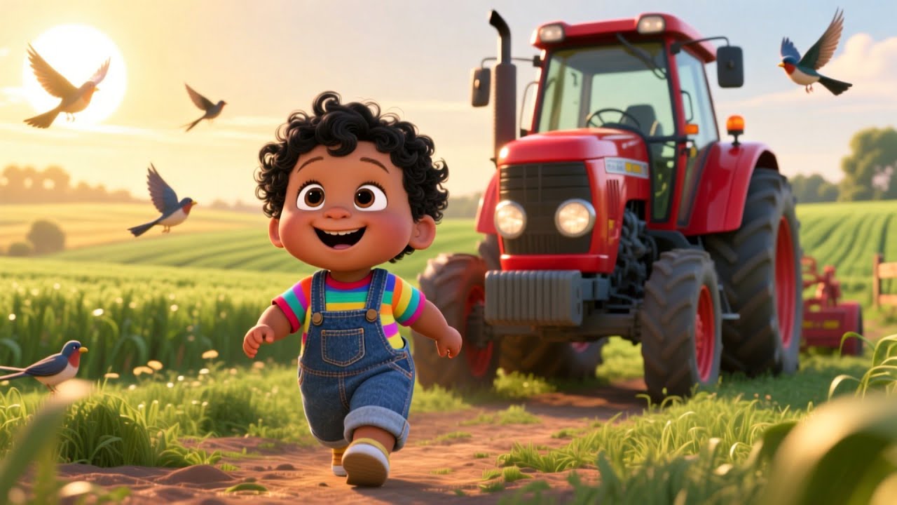Boom Boom Farm Tractor 🚜🎶 Fun Vehicle Song | Learn Tractors & Sounds for Kids
