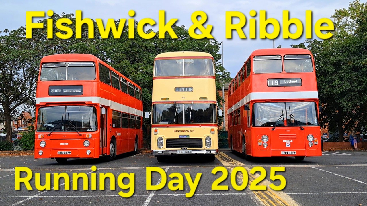 Fishwick & Ribble Leyland Runnning Day 2025. Vintage buses from the former Fishwick & Ribble fleets