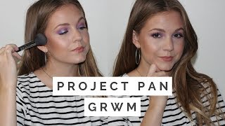 GRWM using PROJECT PAN Items// Purple Halo Eye!