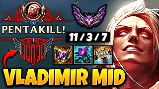 Vladimir vs Yasuo [ MID ] Lol Korea Master Patch 14.1 ✅