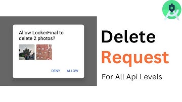 Create Delete Request For Deleting Photos | Scoped Storage | Delete photo from external storage