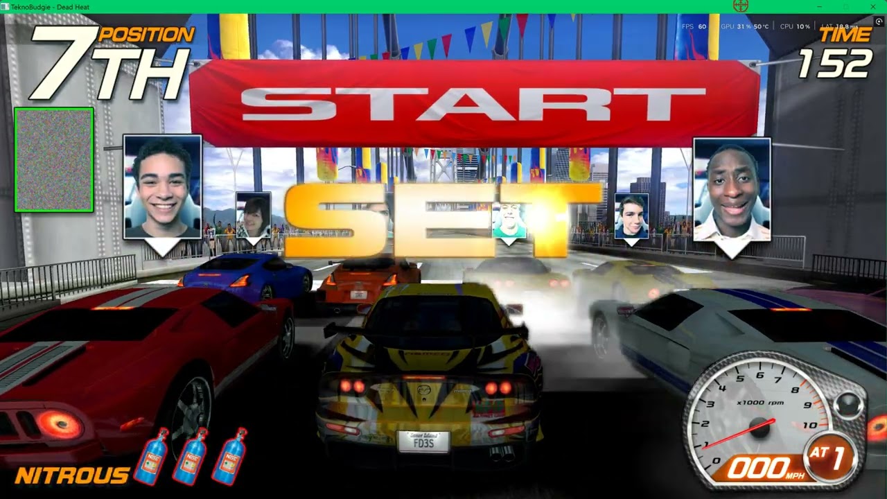 PC ARCADE -  NAMCO - DEAD HEAT 2X RES UPDATE - MAZDA RX-7 TUNED X6 -  4K UK ARCADES 2025