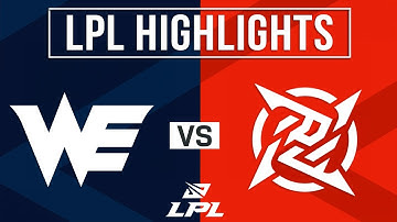 WE vs NIP Highlights ALL GAMES | LPL 2025 Split 2 | Team WE vs Ninjas in Pyjamas