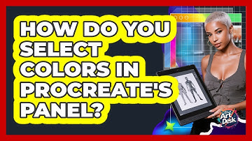 How do you select colors in Procreate