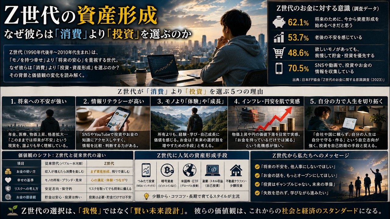 Z世代の資産形成──なぜ彼らは「消費」より「投資」を選ぶのか - K2