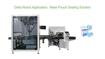 Mask bag packging automation by pick place robot
