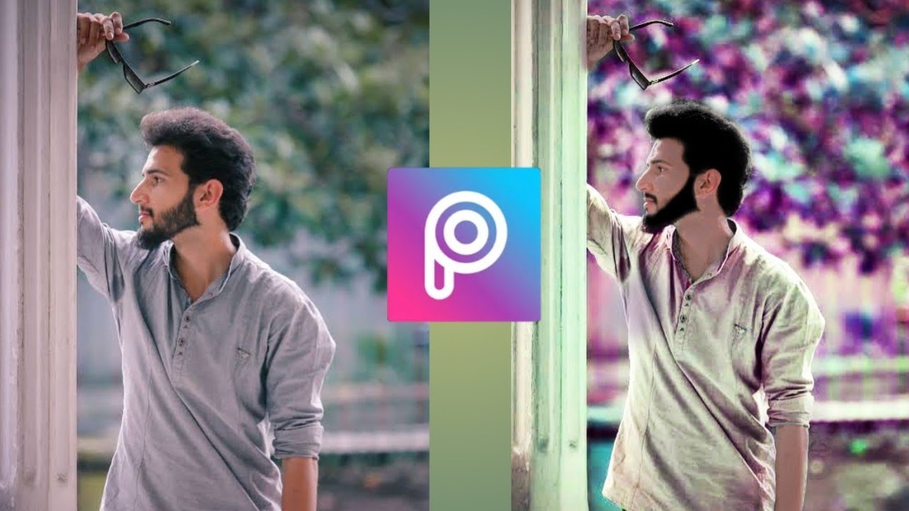 Picsart change background colour // picsart hair colour editing tutorial YouTube