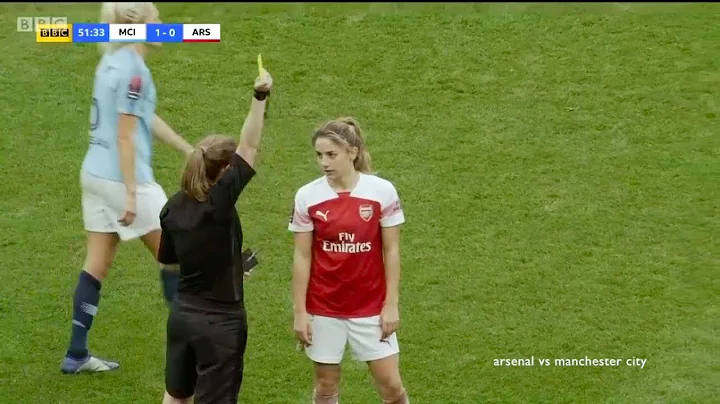 danille van de donk getting yellow cards for 4 min...