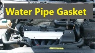 How to install the water pipe gasket or seal on the back of the Volvo cylinder head if you forgot it