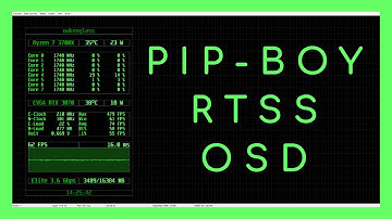 RTSS Overlay Editor: My Old-School Phosphor Green OSD