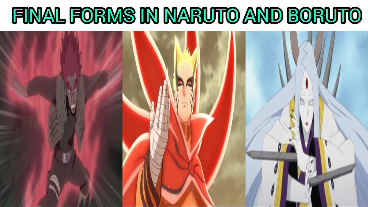 Final Forms In NARUTO And BORUTO - YouTube