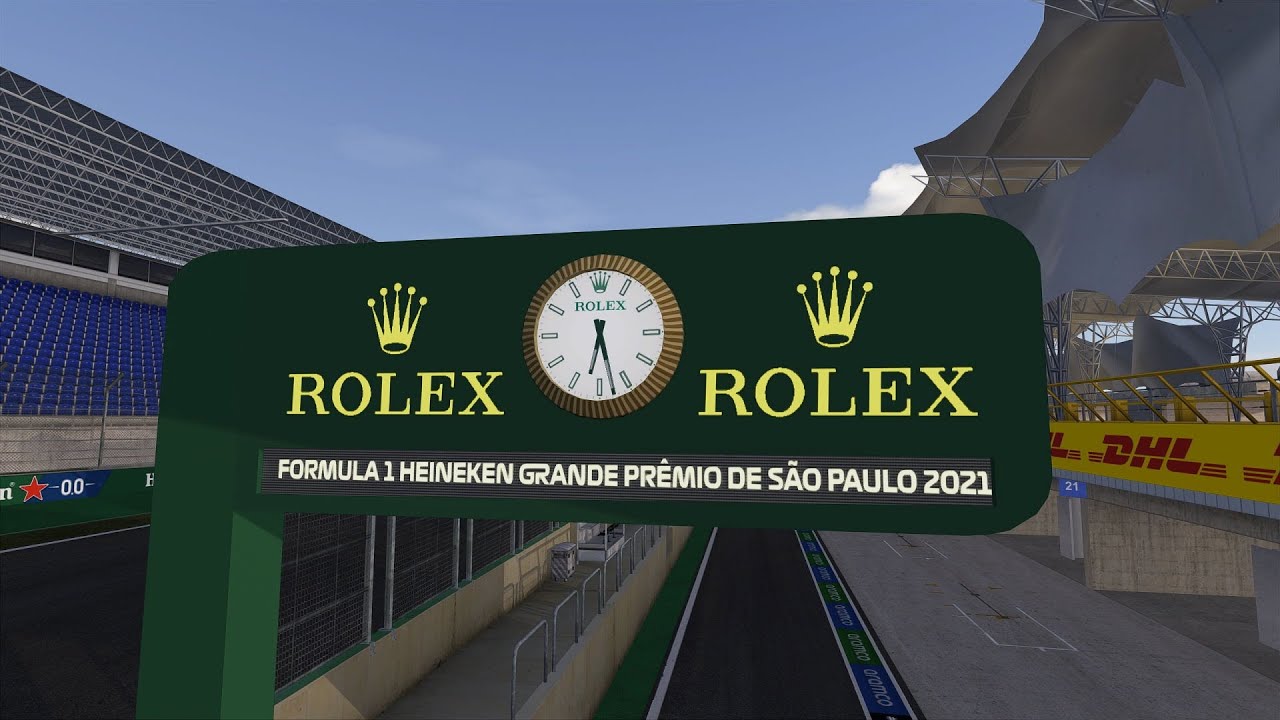 f1 rolex clock