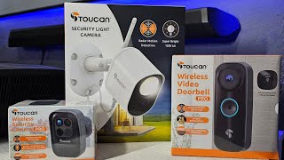 Toucan Wireless Security camera, Wireless doorbell, Floodlight camera, Unboxing, setup, features. by JoelsterG4K 325 views 4 months ago 21 minutes