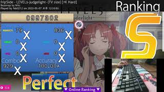 [Osu! mania] ★3.04 LEVEL5 -judgelight- SS 997k