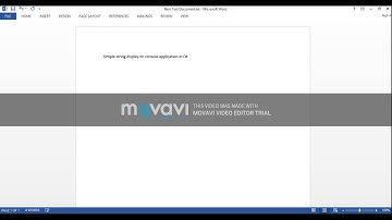 display a string on Console in C#