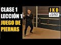 Jeet Kune Do Clase 1 - lección 1: juego de piernas (posición inicial y las tres cruces)