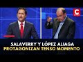 Elecciones 2021: Salaverry y López Aliaga protagonizan tenso momento durante debate presidencial