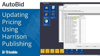 Updating Pricing Using Harrison Publishing in AutoBid