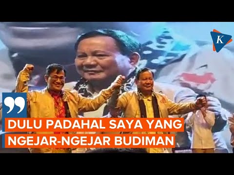 Didukung Budiman Sudjatmiko, Prabowo: Enggak Percaya, Dulu Saya Kejar Dia