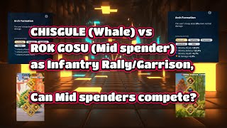 CHISGULE vs ROK GOSU as Infantry Rally and Garrison leader, can Mid Spenders compete vs Whales?