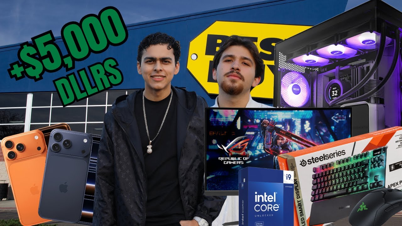 LONCHE Y WILITO COMPRANDO EL NUEVO IPHONE 17 Y TODO LO QUE FALTA PARA LA PC GAMER🤑(+$5,000DLLRS🫢💸)