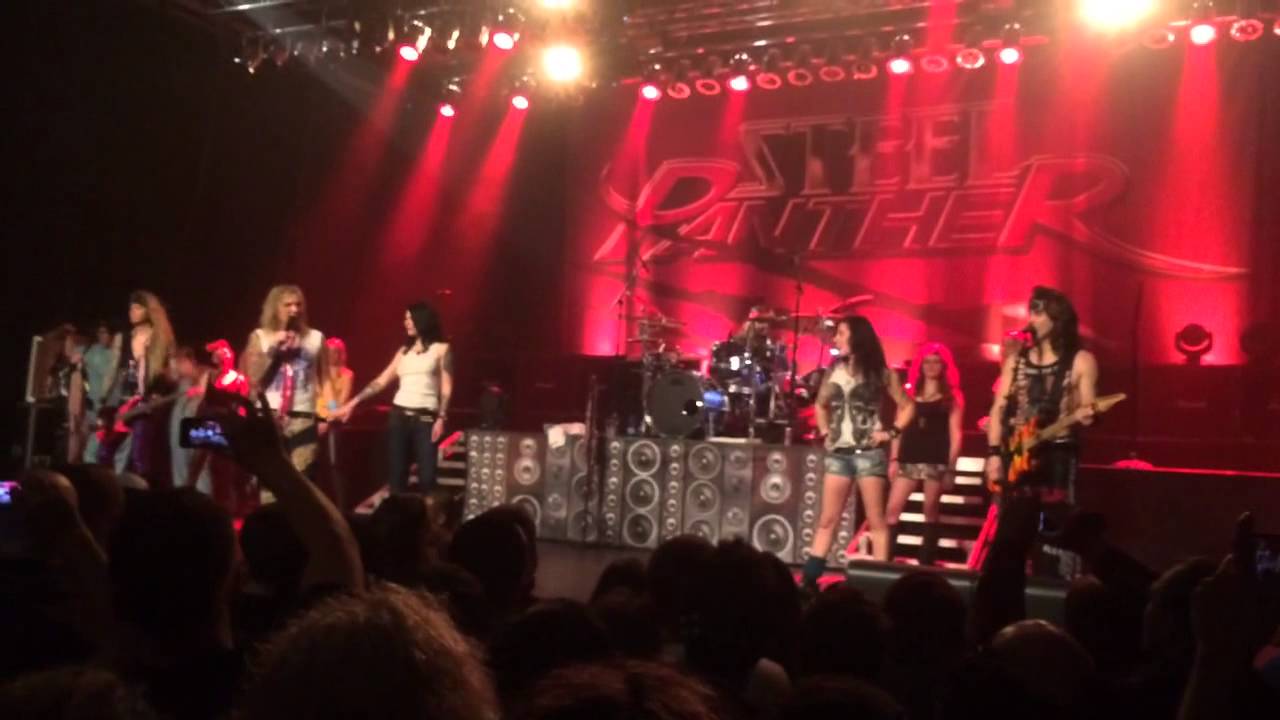 LIVE Steel Panther Gold Digging Whore + Girls on Stage YouTube