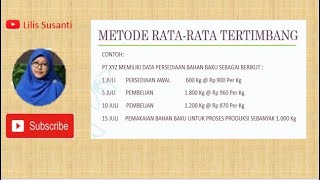 Metode Rata-rata Tertimbang Untuk Menghitung Harga pokok Persediaan Penggunaan Bahan Baku