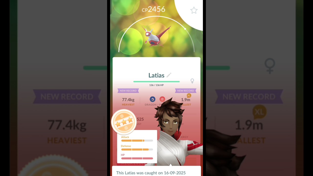 Finally Mega Latias back in raids pokemon go😍😎😍