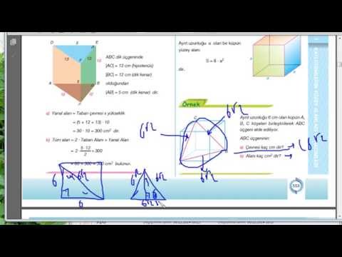 TEOG GEOMETRİK CİSİMLERİN ALANI VE HACMİ KONU ANLATIMI -7