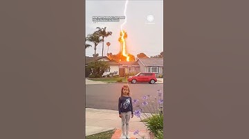 Lightning Nearly Struck This Little Girl!