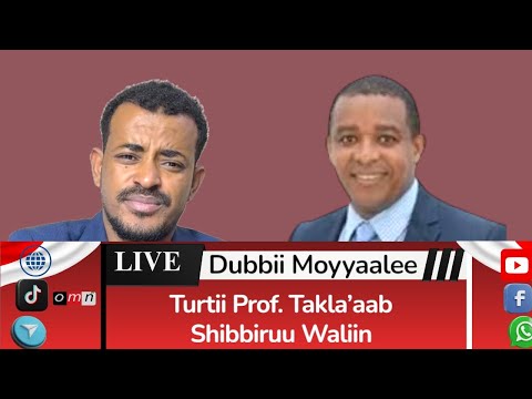 Dubbii Mooyyalee Fi Weerara Oromiyaa Turtii Prof Takla Aab Shibbiruu Wajjin 