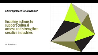 Webinar: Enabling actions to support cultural access and strengthen creative industries