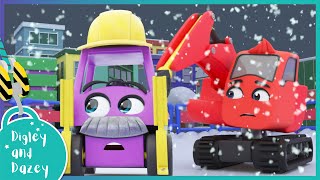 🚧 Windmill Panic  🚜 | Digley and Dazey | Kids Construction Truck Cartoons